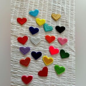 NIB 20 Heart patches ❤️ Bundle for clothing repair and jeans pants hats you get